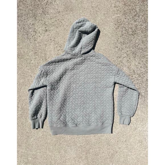 RBX Sweater Women Size Small Olive Quilted Hooded Pullover Sweatshirt Drawstring - Picture 5 of 5